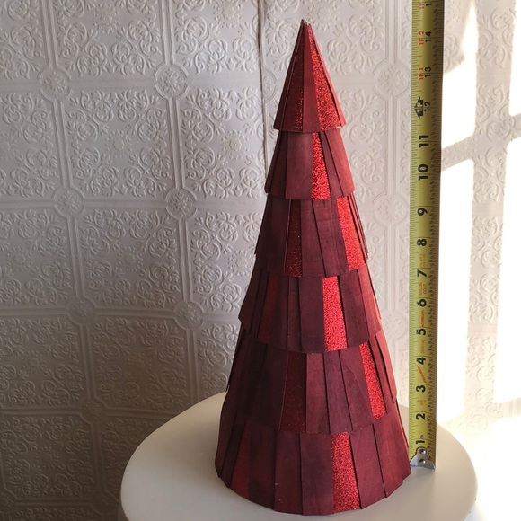 Longaberger Red Glitter Tree - Picture 3 of 9